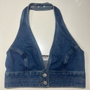 Levi's Lydia Halter Cropped Top